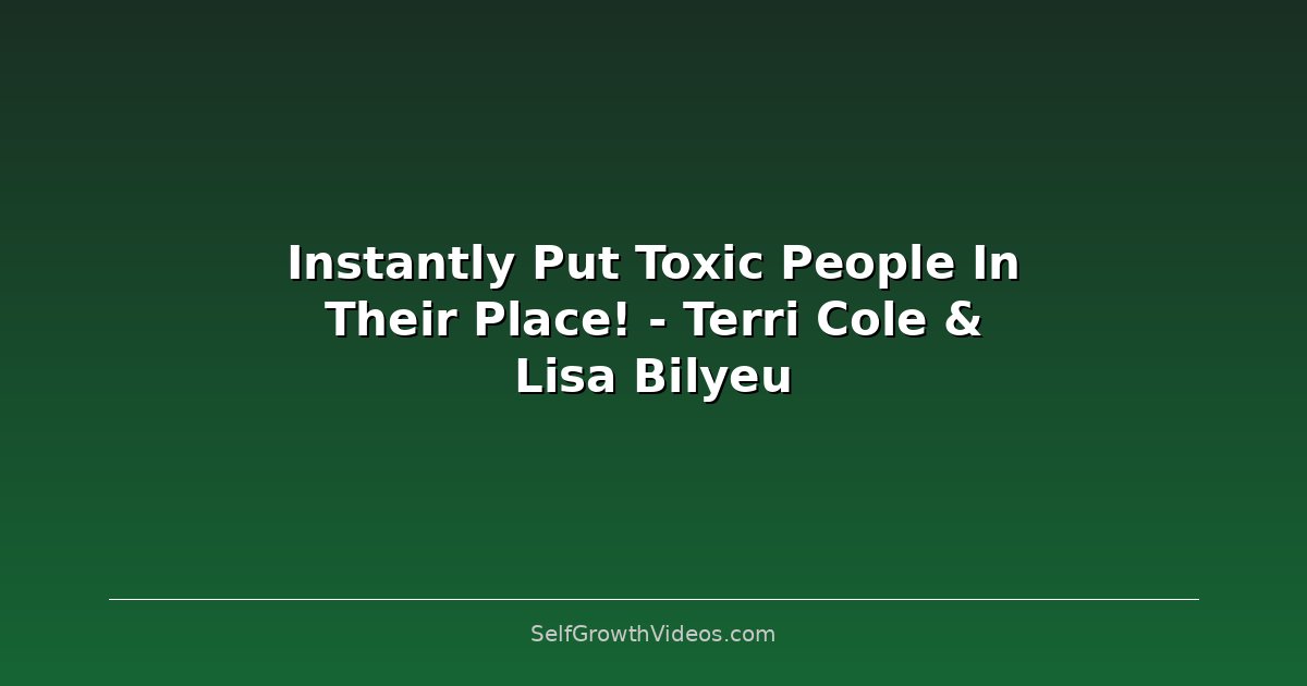 Relationships & Social Skills