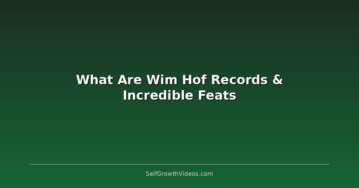 Physical Wellbeing & Lifestyle